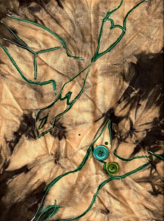 ženy (textil, akvarel)